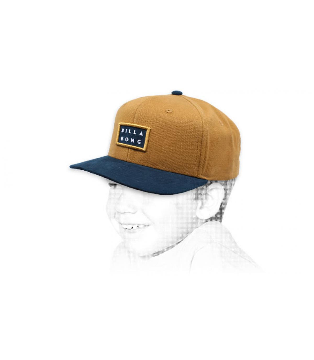 Kinder Cap beige Billabong Kids Alpha Snapback coffee